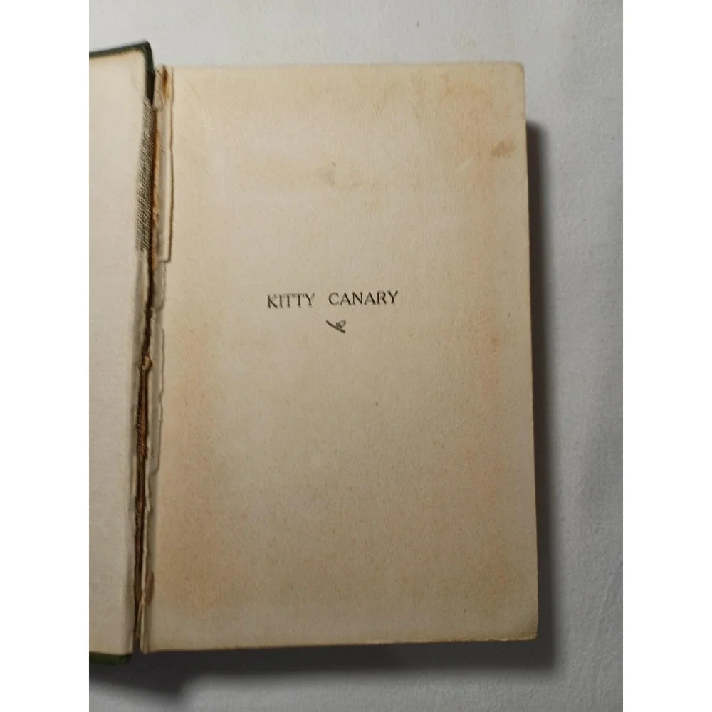 Vintage 1918 Kitty Canary Kate Langley Bosher Novel Hardcover Harper Brothers Bo